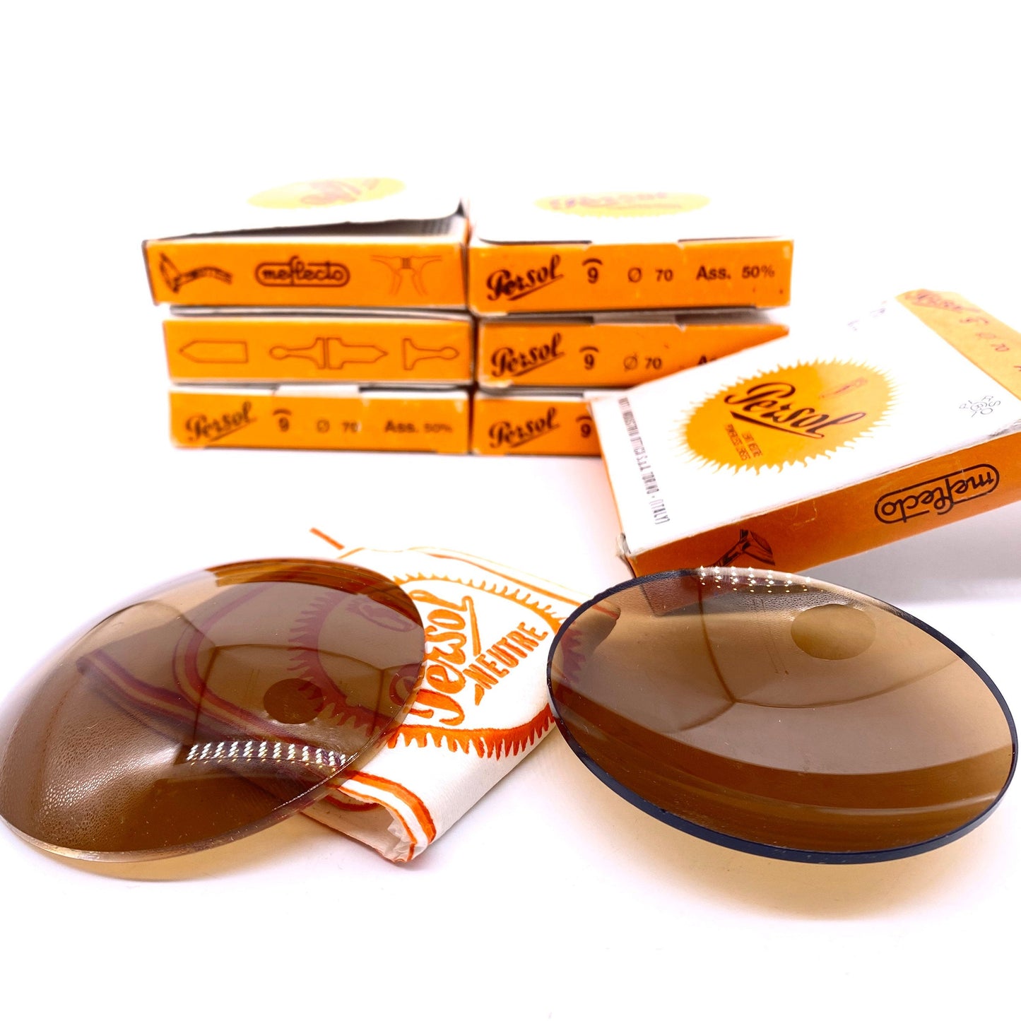 Persol Ratti NOS base 9 crystal lenses; 35,50,75% UVA/UVB protection, new in box