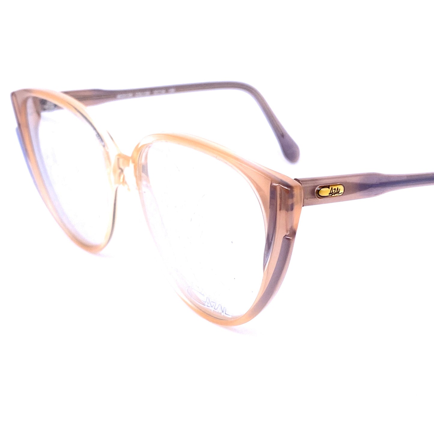 Cazal 134 vintage pink/lilac tones cateye oversized frames made in W,Germany, NOS 80s