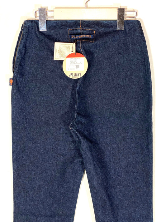 Jean’s Paul Gaultier indigo dark blue denim ladies slim fit trousers, new with tags sz 40 (26/27)