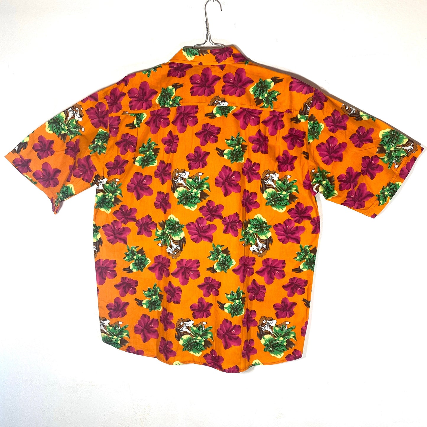 Iceberg beachwear orange aloha shirt Shere Khan book of the jungle mint condition