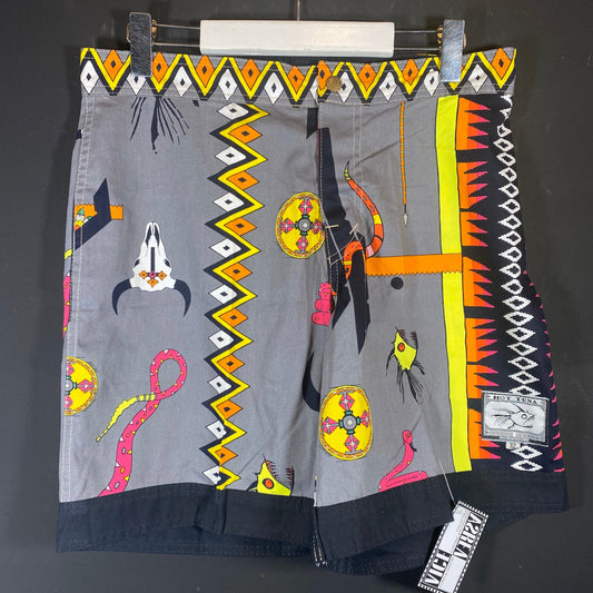 Hot Tuna coolest navajo skull Print beach / swim / surf shorts in 100% Cotton, 3 Colors and sizes