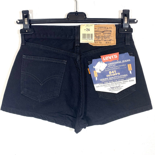 Levi’s 841 cut offs vintage high waist black ladies shorts, Size 26 New with tags