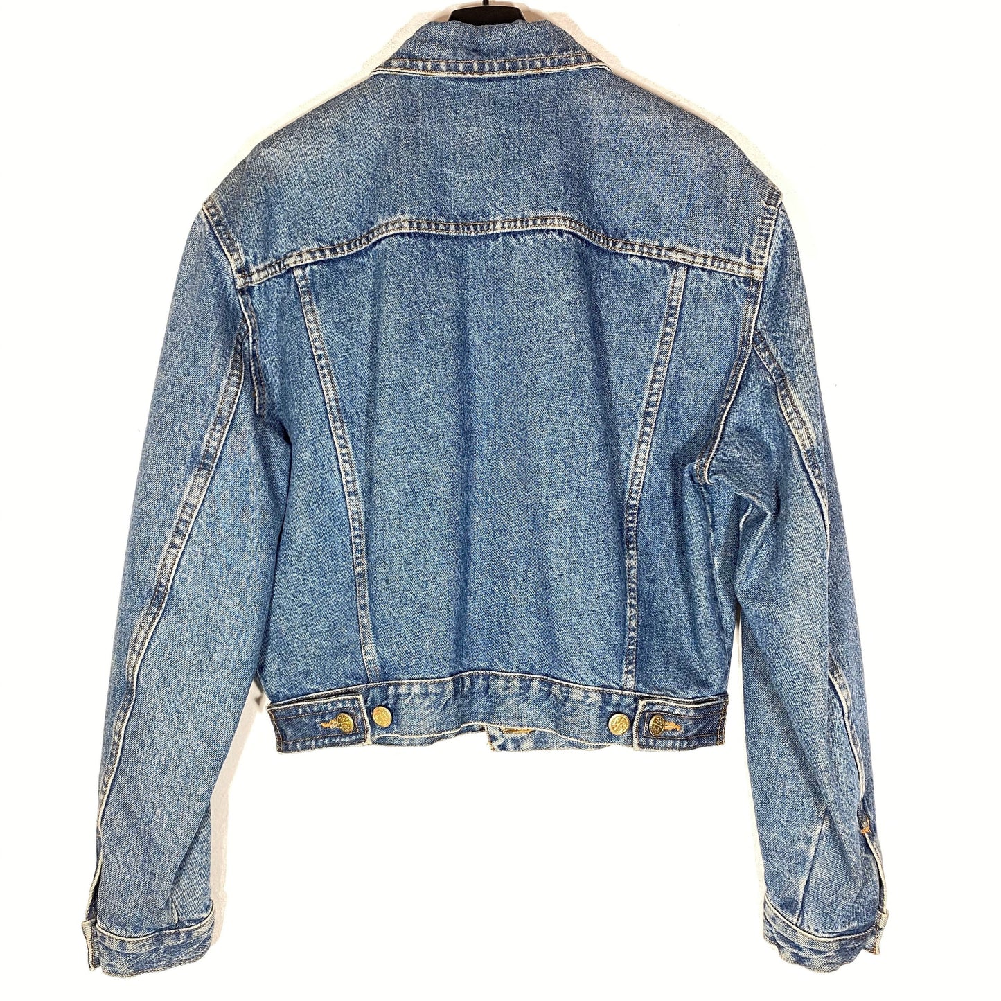 Alimatha vintage ladies studded crop denim jacket sz M, new with tags