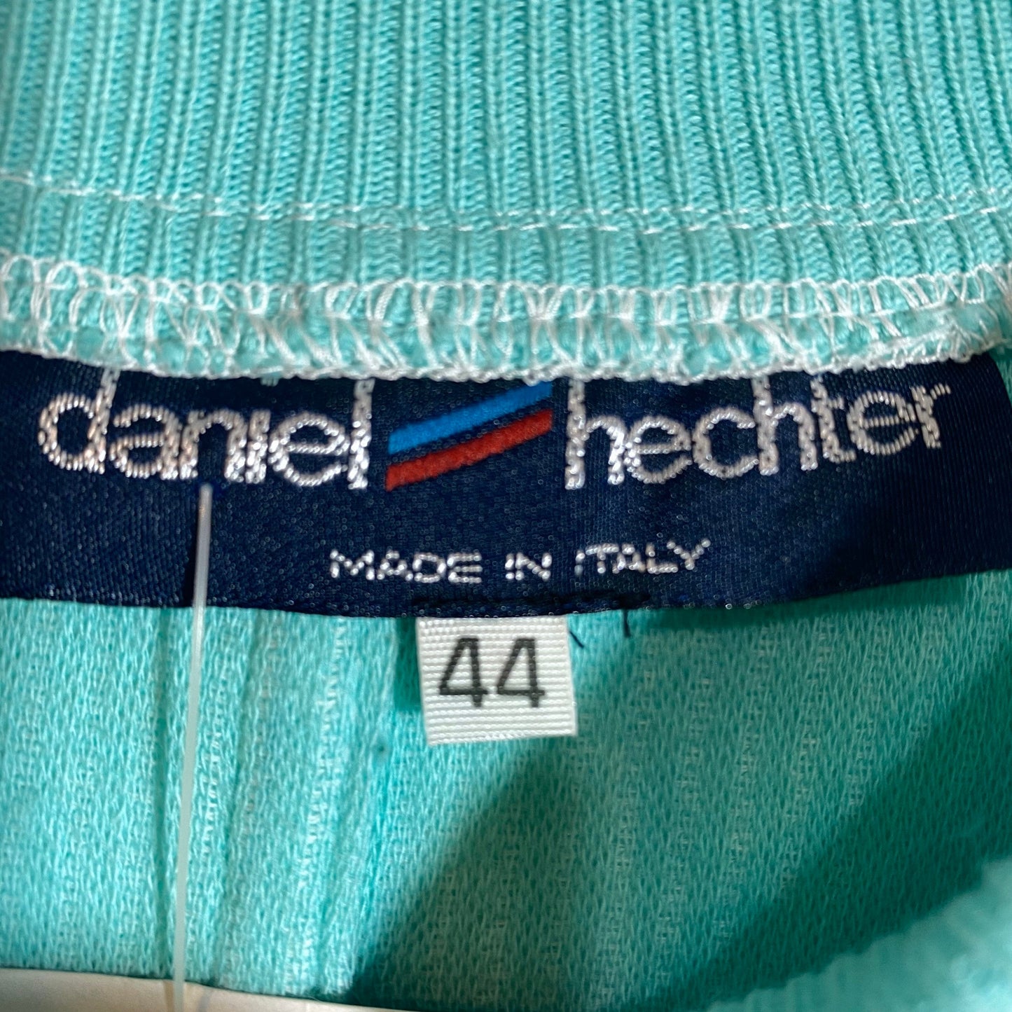 Daniel Hechter 80s tennis sweatshirt, seagreen/ white ribs new with tags