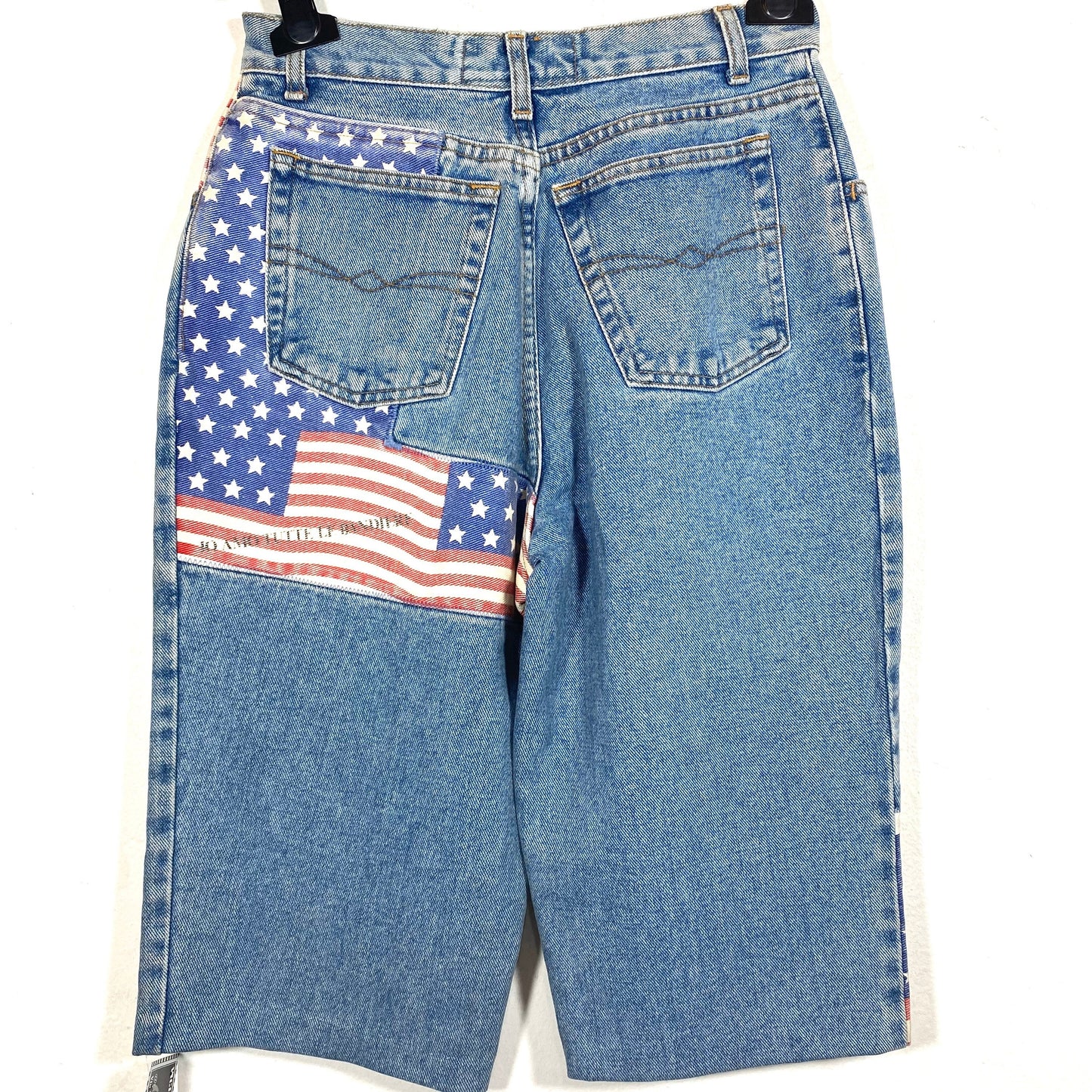Blumarine blugirl ladies US flag star spangled banner denim shorts, NOs with tags