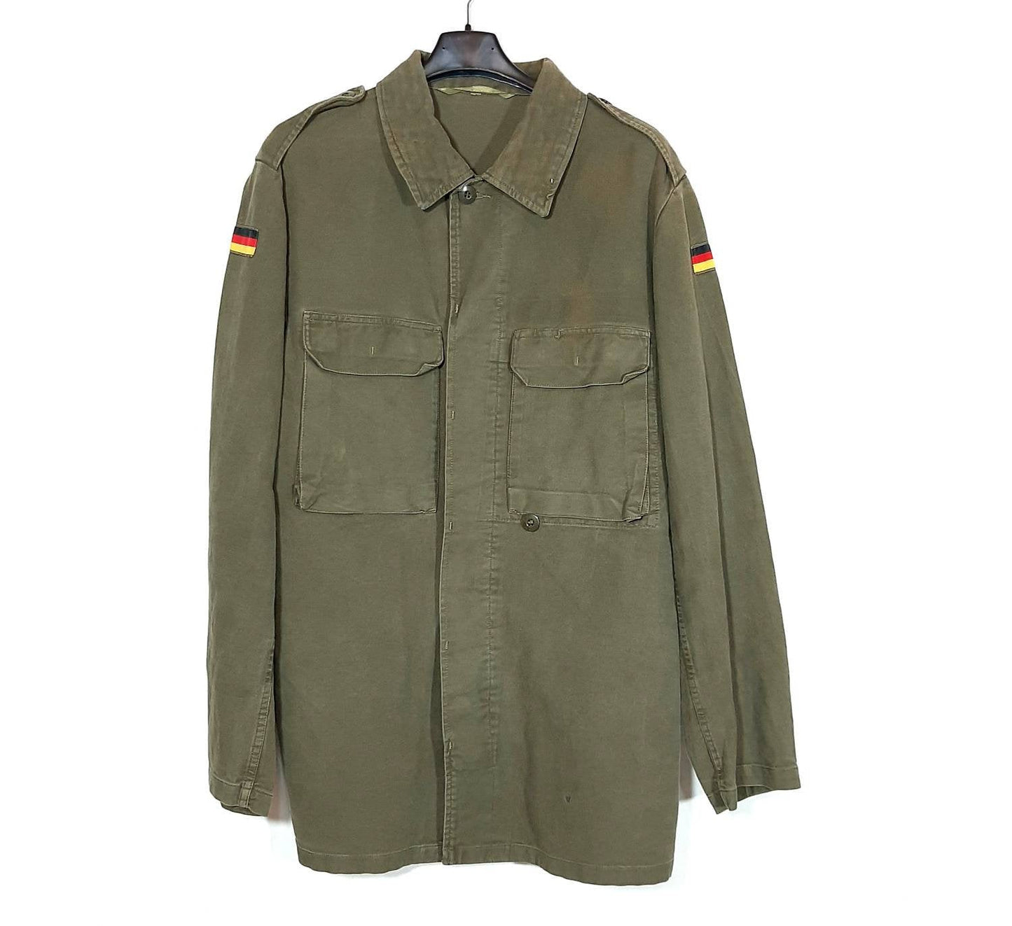 East Germany vintage green canvas military jacket, In perfect conditions