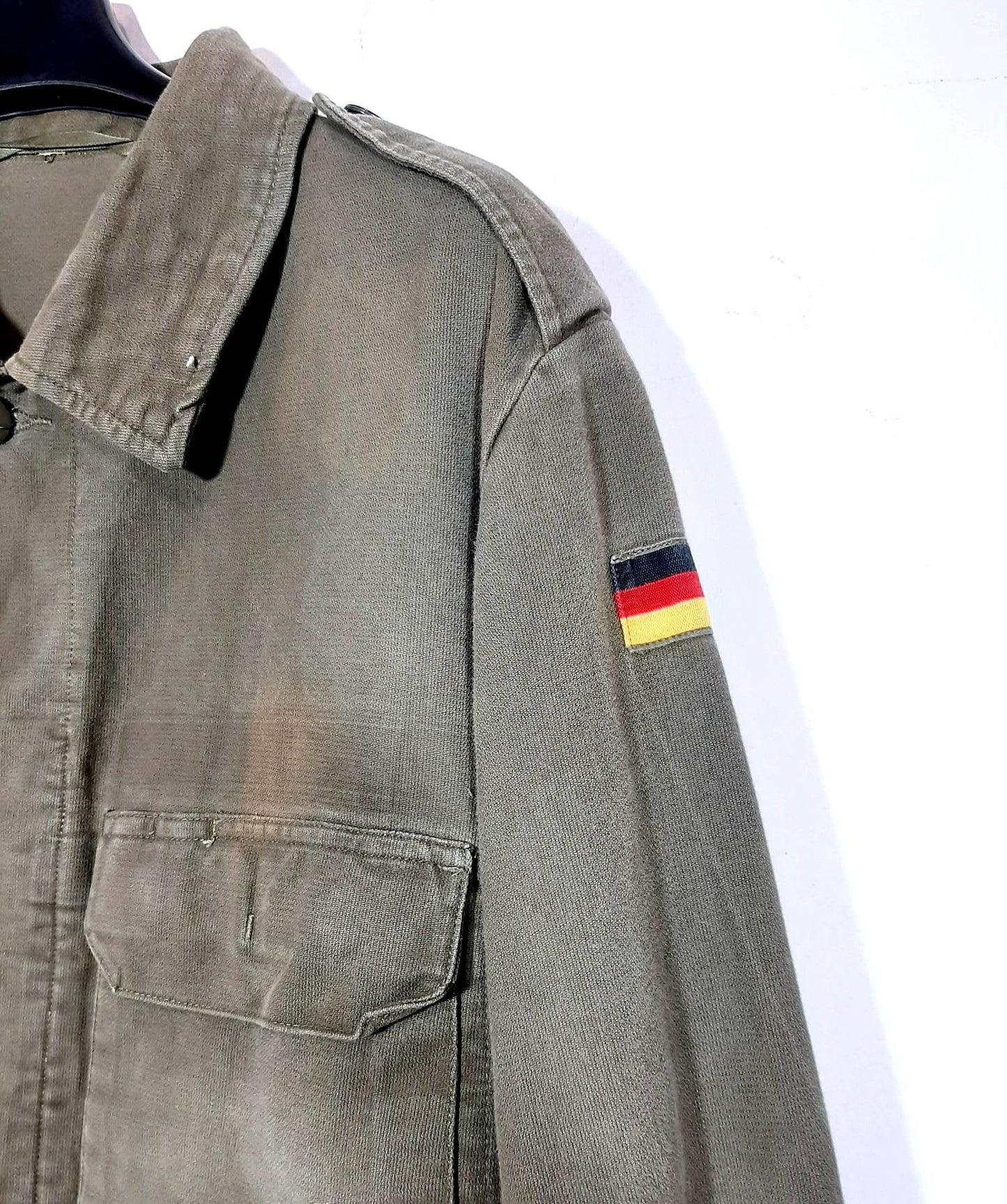 East Germany vintage green canvas military jacket, In perfect conditions