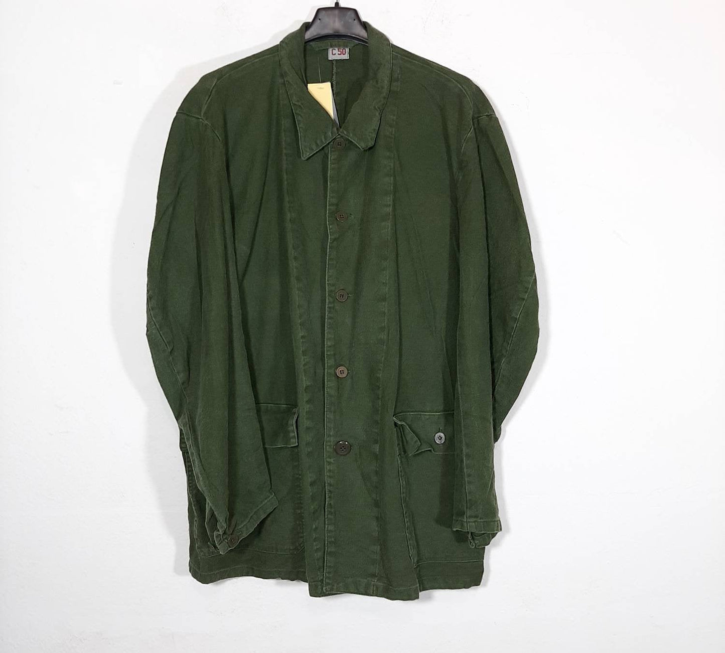 Vintage classic military denim green jacket. In good conditions