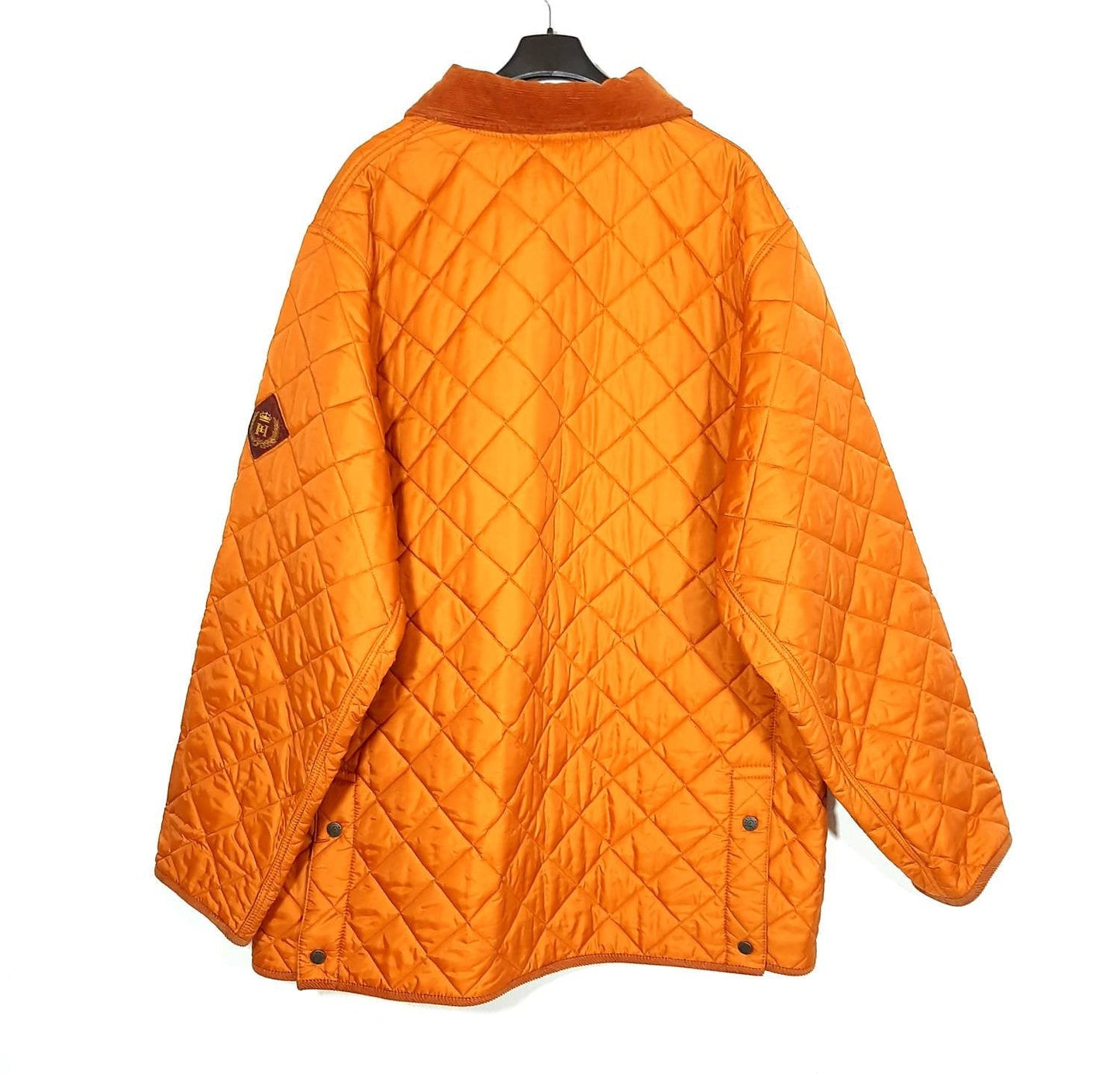 Quilted padded orange jacket in mint conditions by Henri Lloyd