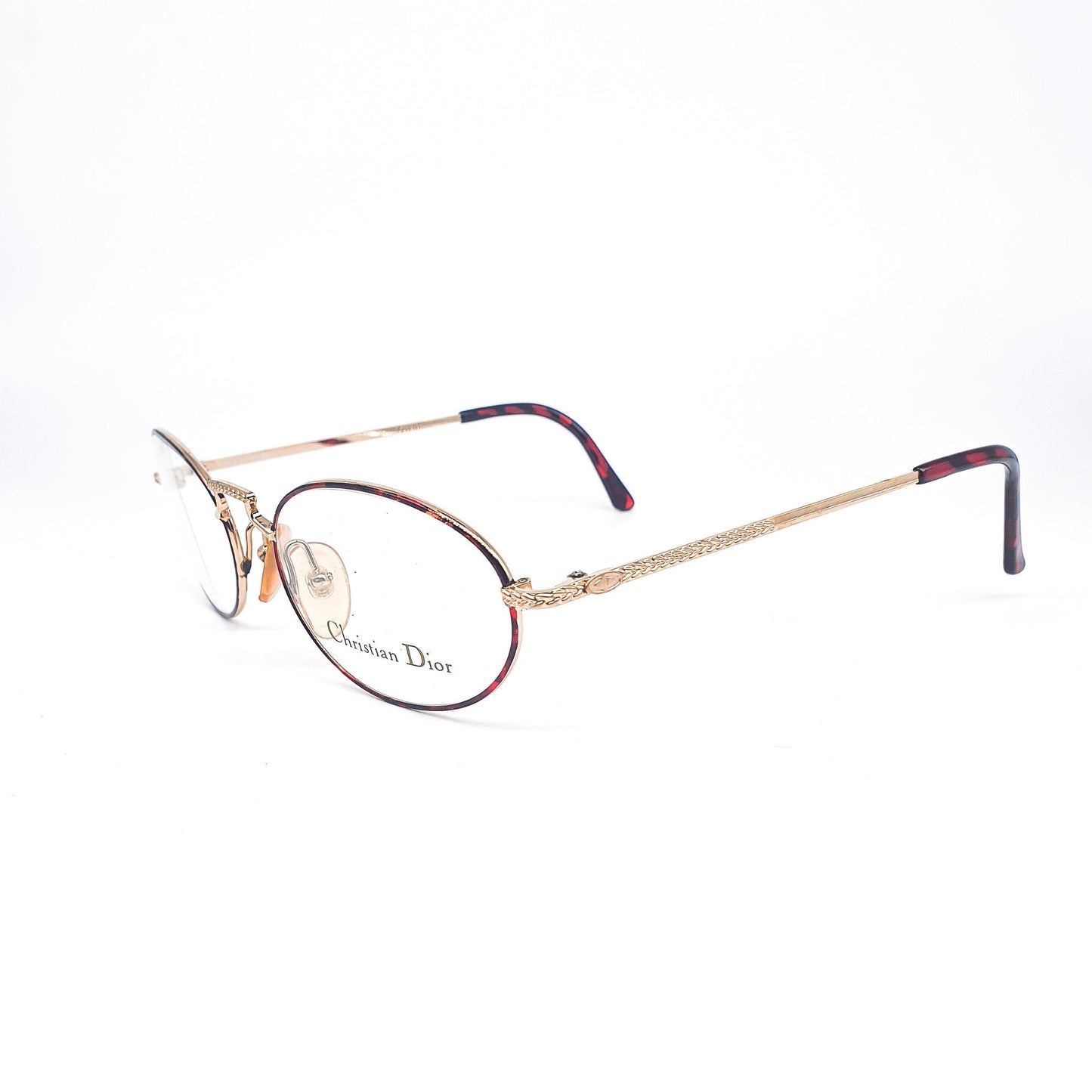 Christian Dior 2855 Oval tortoise gold Metal Eyeglasses Frame no’s 80s Austria