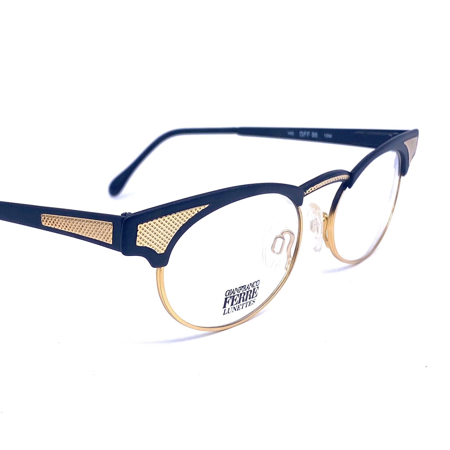 Gianfranco Ferrè GFF 86-S oval eyeglasses frames made in Italy, 1980s NOS