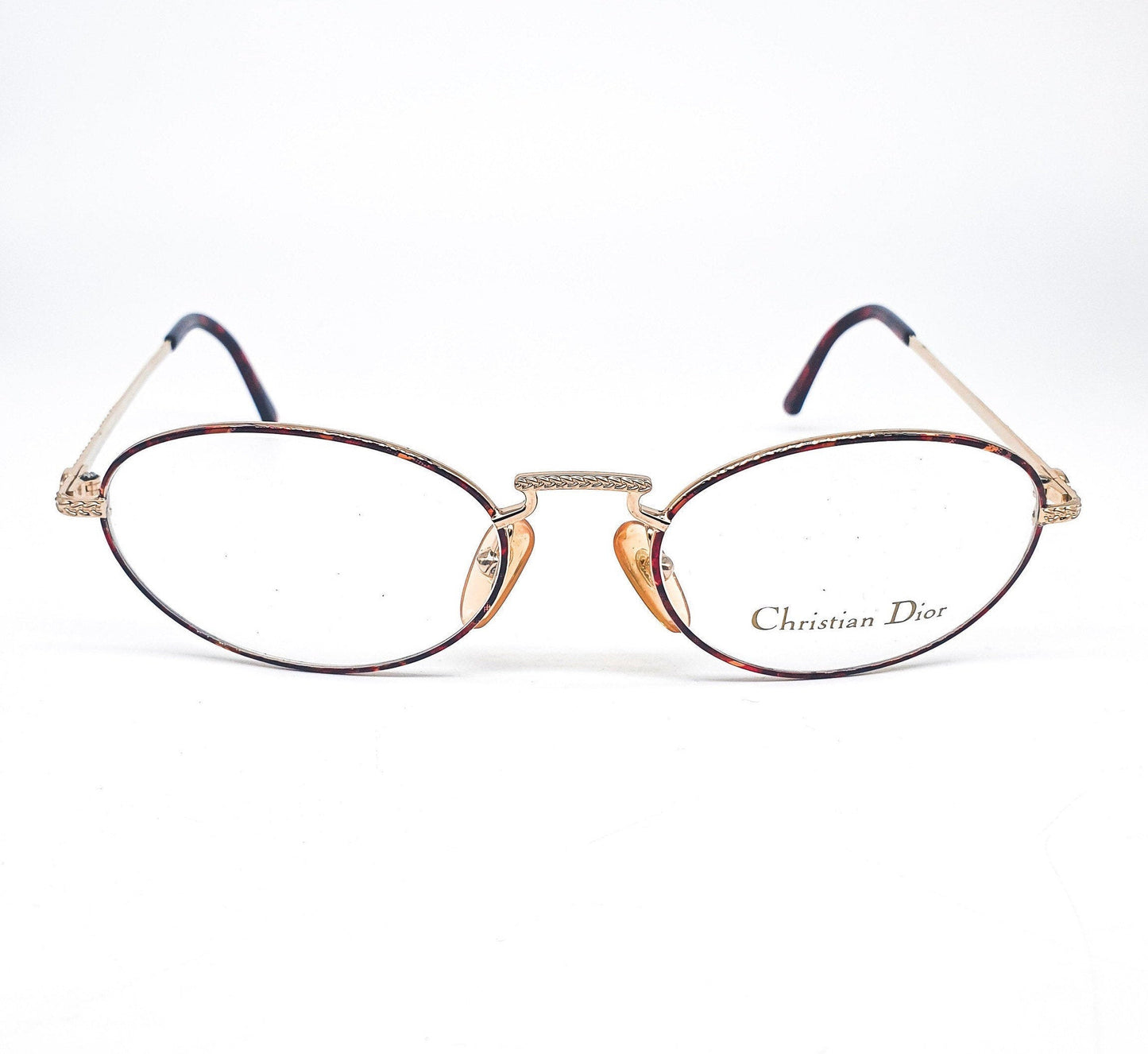 Christian Dior 2855 Oval tortoise gold Metal Eyeglasses Frame no’s 80s Austria