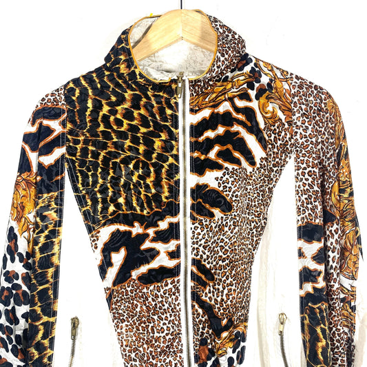 Hippest baroque animalier cheetah print windbreaker jacket, 1980s in great condition.