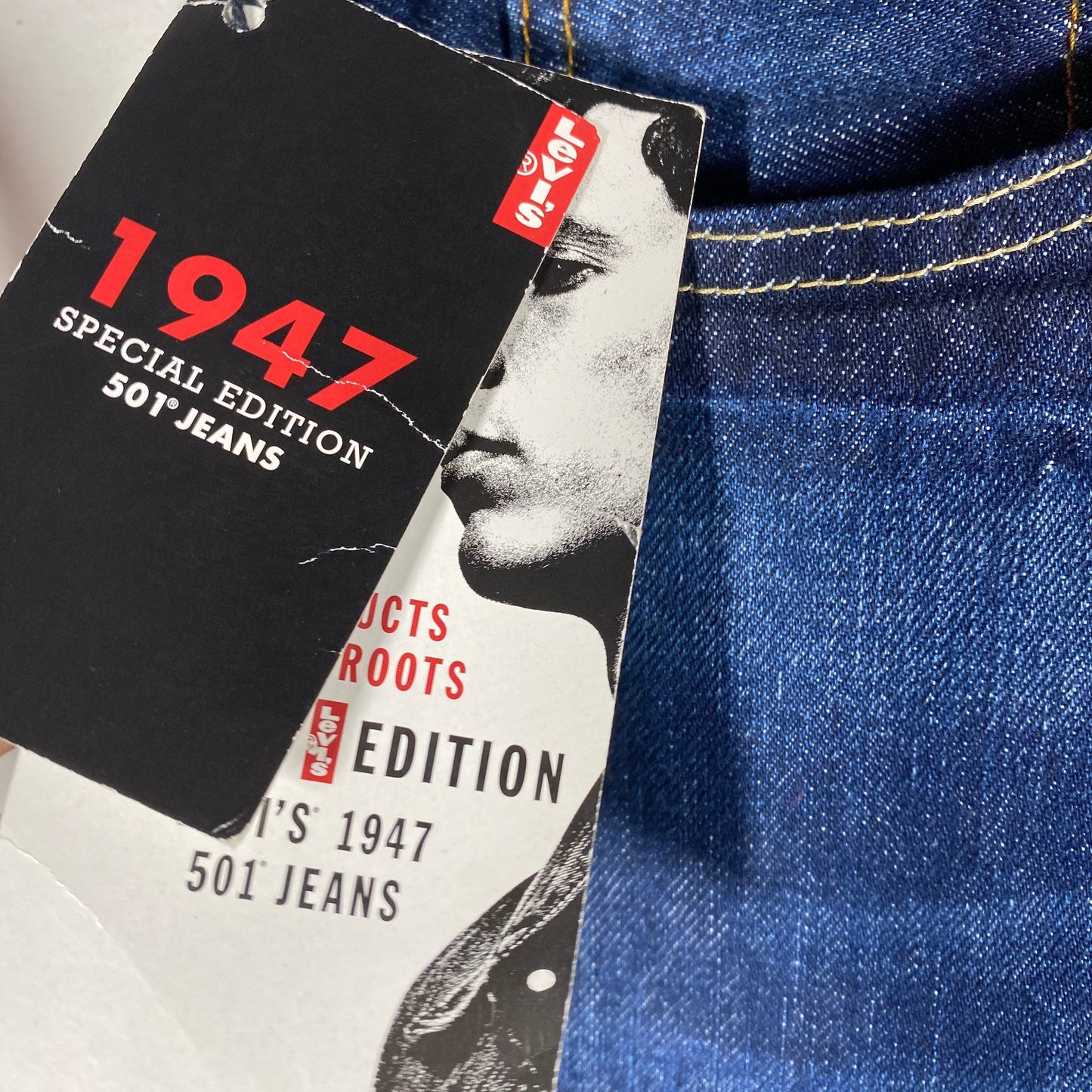 Levi’s 501 1947 LTD edition sz 31/34 indigo deep blue jeans / denim trousers, NOs with tags