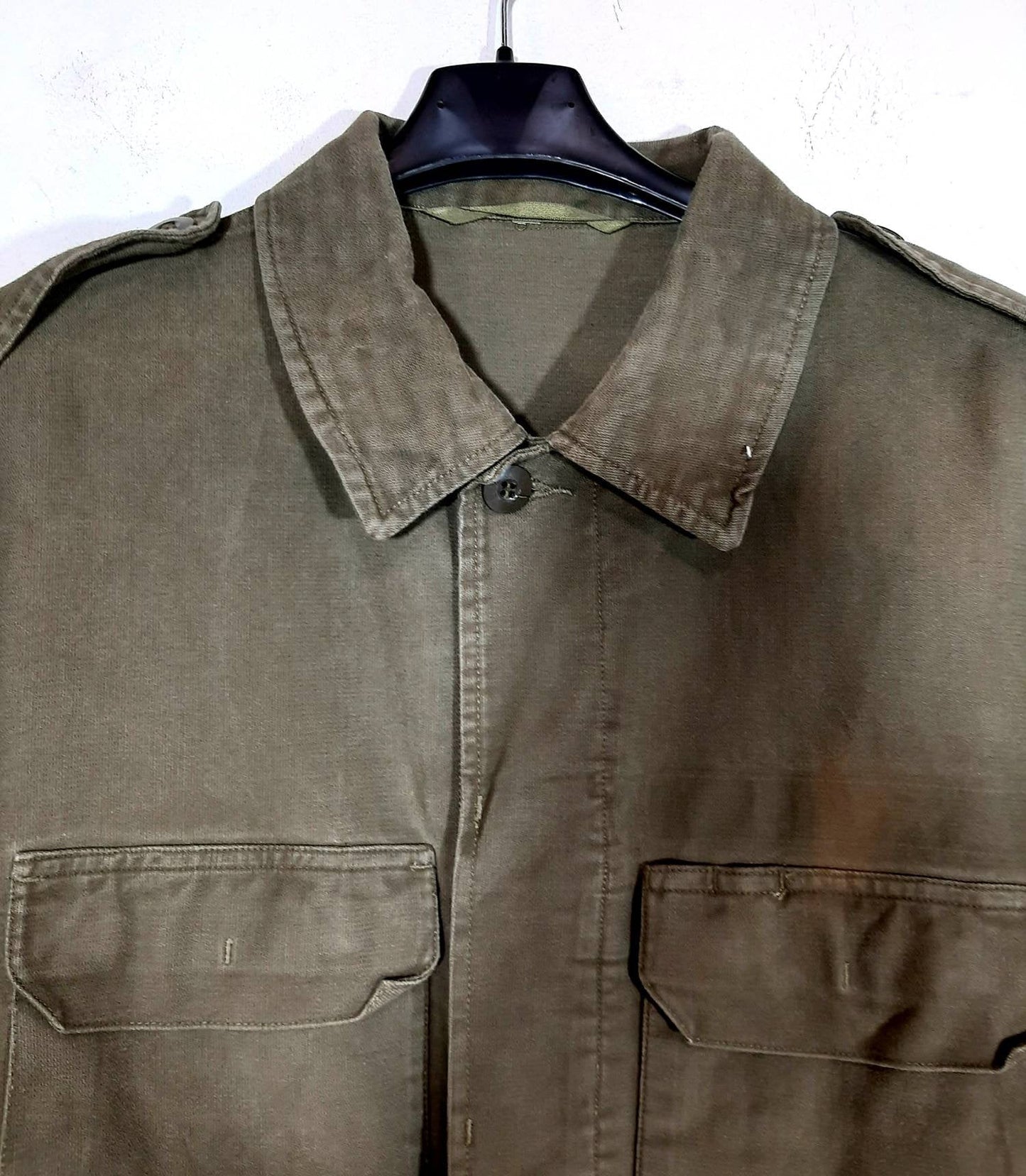 East Germany vintage green canvas military jacket, In perfect conditions