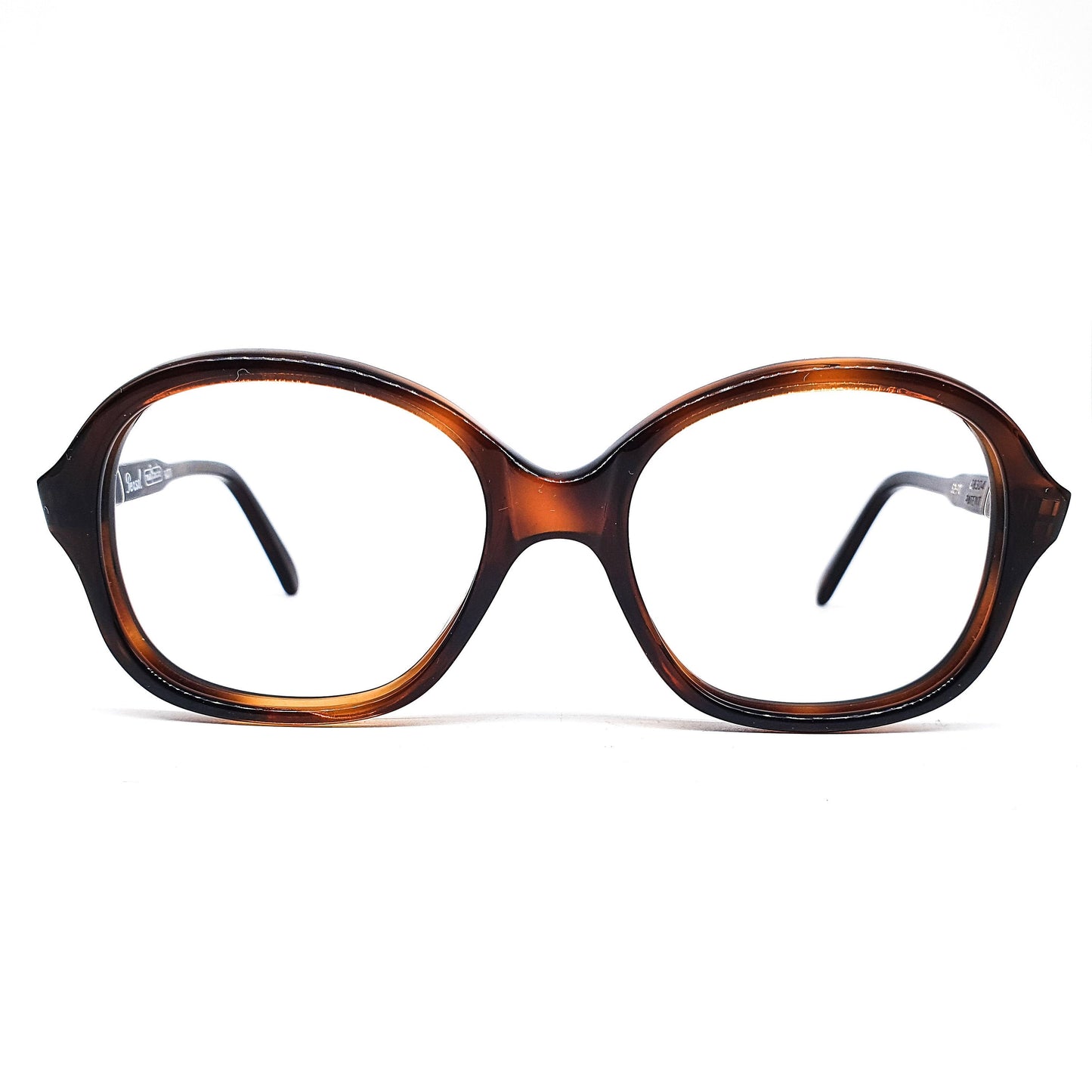 Persol Ratti 58304 classy tortoise square butterfly geek eyeglasses frames, NOS 80s Italy