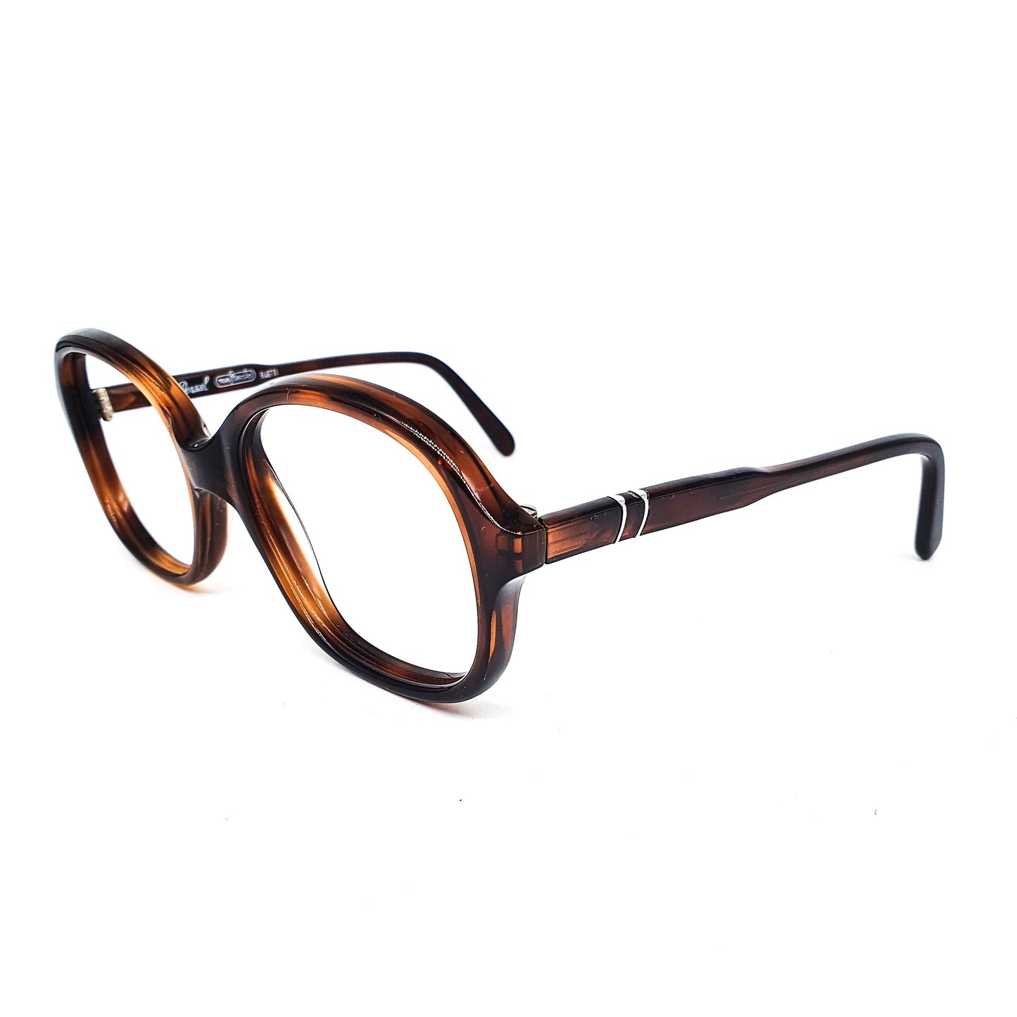 Persol Ratti 58304 classy tortoise square butterfly geek eyeglasses frames, NOS 80s Italy