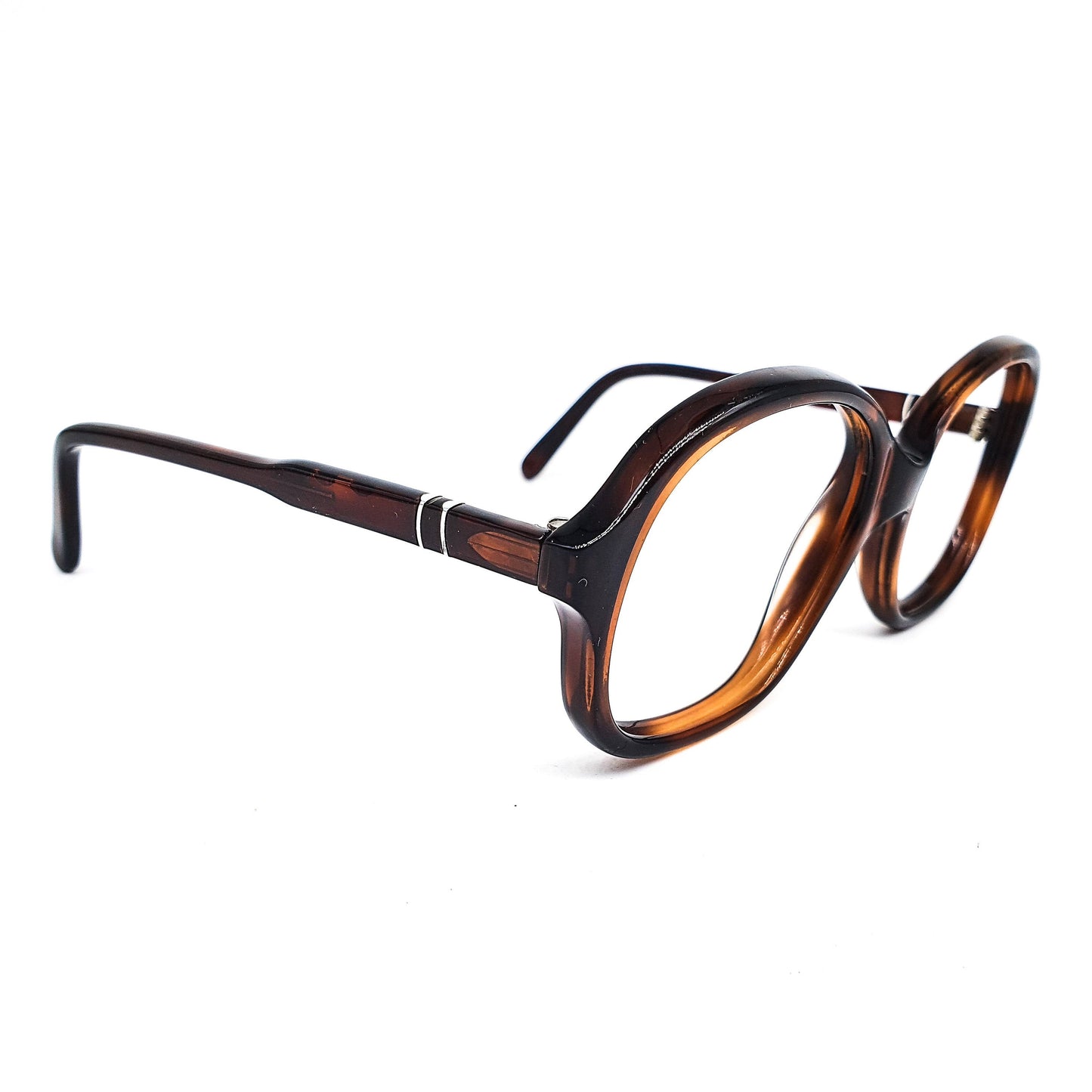 Persol Ratti 58304 classy tortoise square butterfly geek eyeglasses frames, NOS 80s Italy