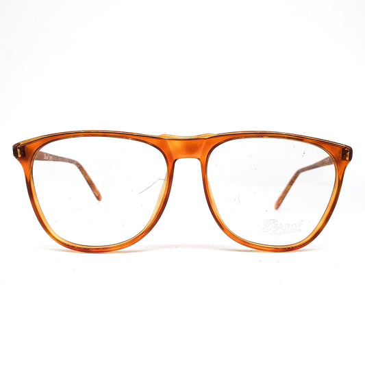 Persol Ratti classic Demi blonde cello drop shape eyeglasses frames, 1970s NOS Italy