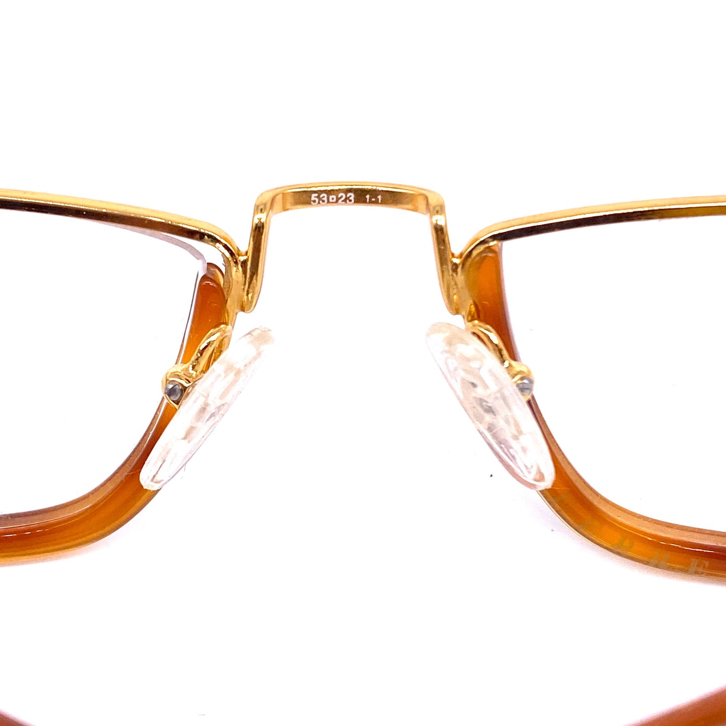 Gianfranco Ferré GFF67 square/ rectangular tortoise gold reading eyeglasses frames, 90s new old stock Italy