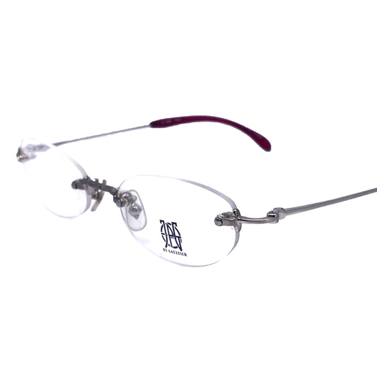 Jean Paul Gaultier oval rimless titanium eyeglasses frames made in Japan, 90s NOS