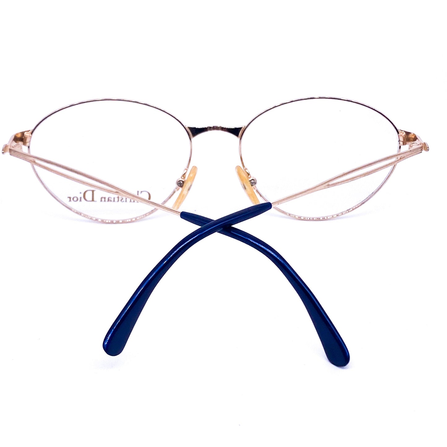 Christian Dior 2863 Minimalist Oval Shape Golden Metal Eyeglasses Frame no’s 80s Made in Japan