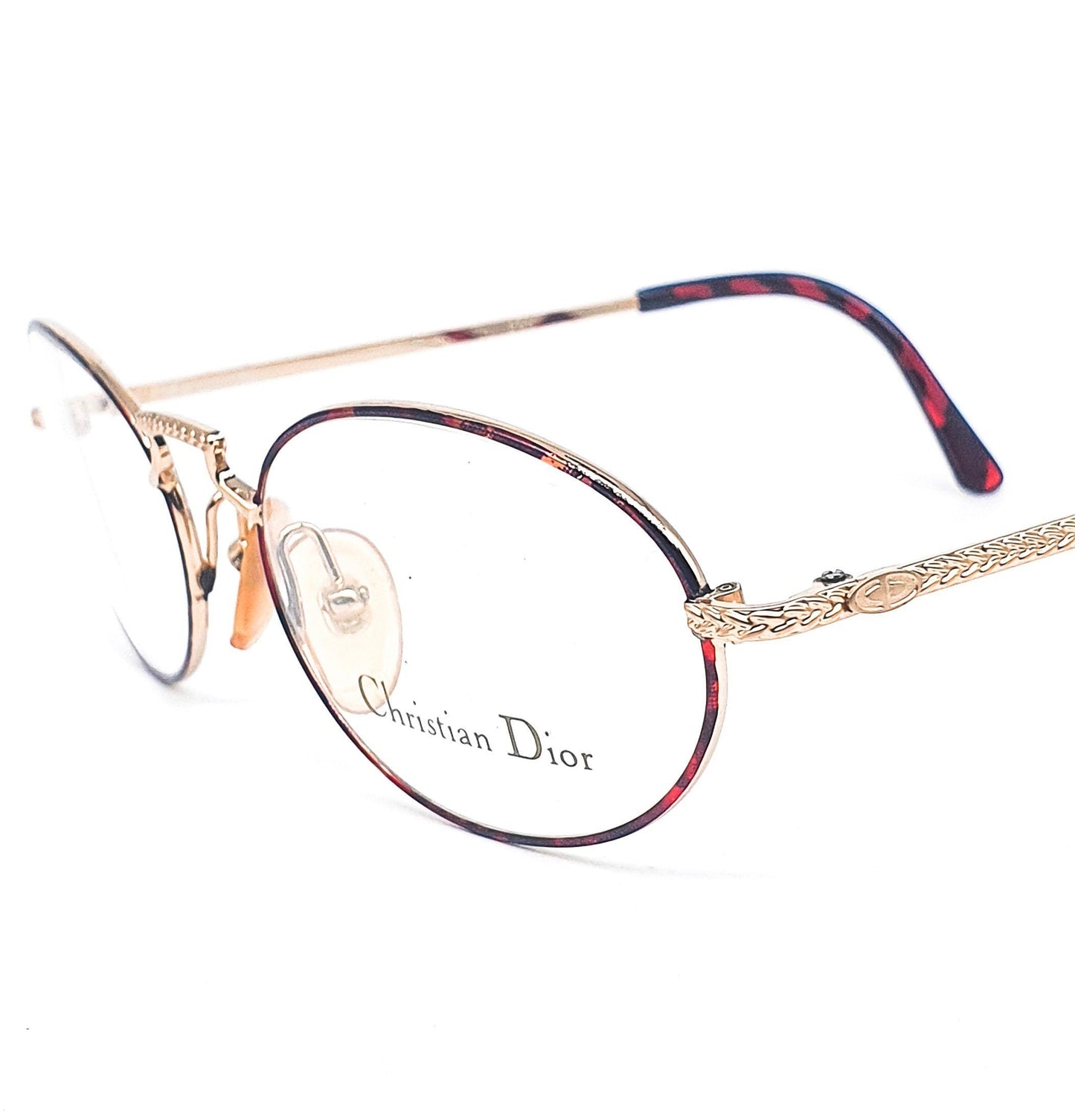 Christian Dior 2855 Oval tortoise gold Metal Eyeglasses Frame no’s 80s Austria