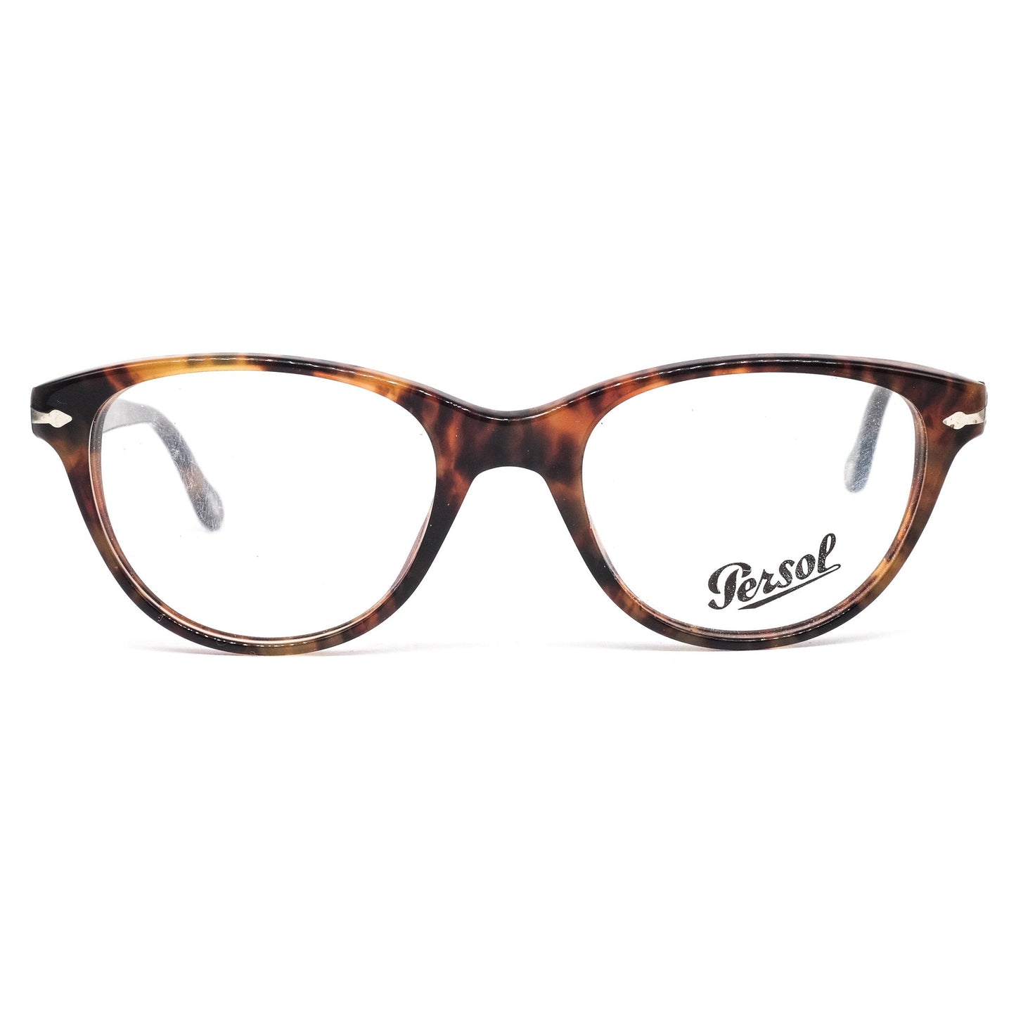 Persol Ratti  teardrop shape wayfarer style cello brown tortoise eyeglasses frames NOS 80s Italy