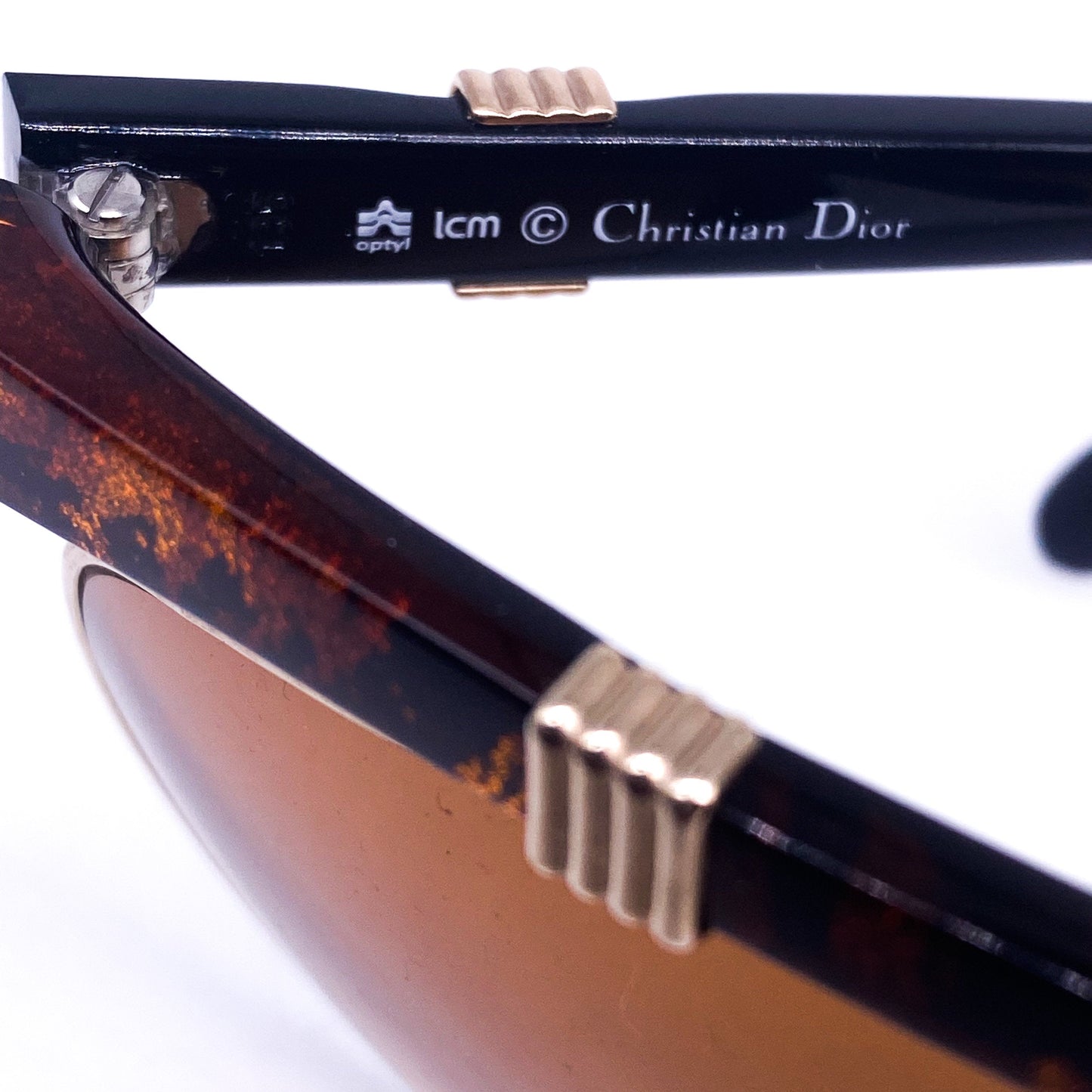 Christian Dior 2555 l cool butterfly wrap sunglasses in Brown or black Tortoise  80s Made in Germany