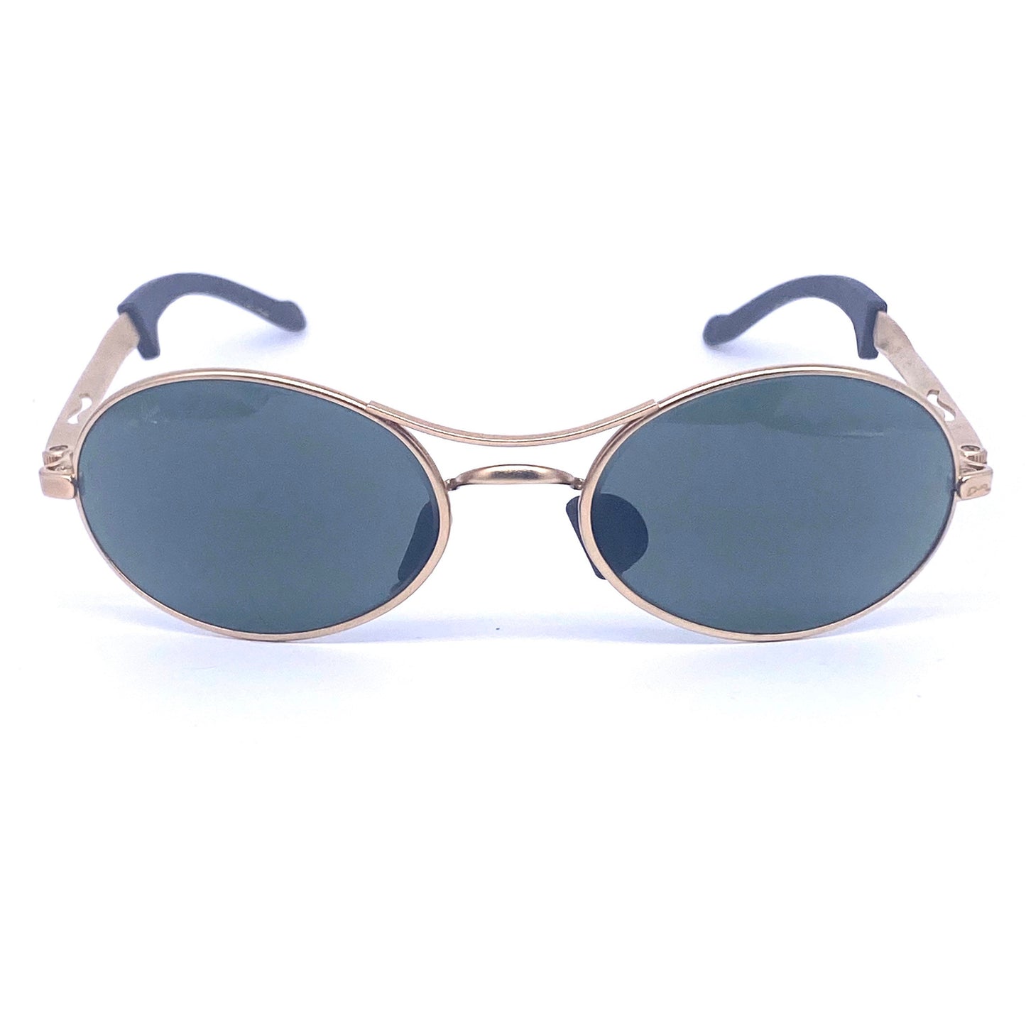 RayBan B&L Orbs oval matte golden metal sport sunglasses made in USA 1 –  OffBeatMilan