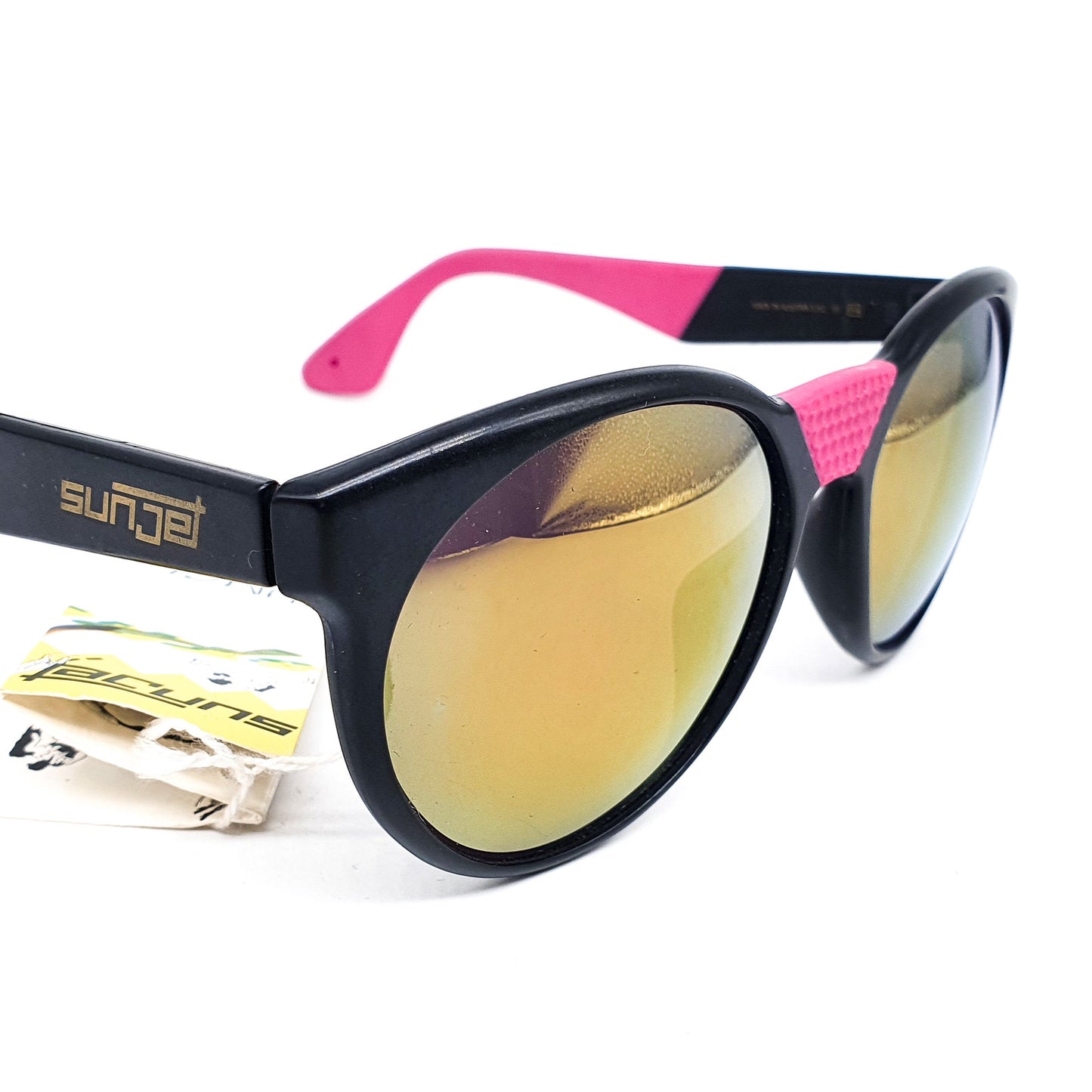 Sunjet by Carrera hip multicolour round sunglasses with soft silicon ear hook, 1980s NOS