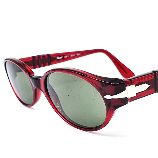 Persol 2520 tortoise red sunglasses hand made in Italy, 1980s NOS