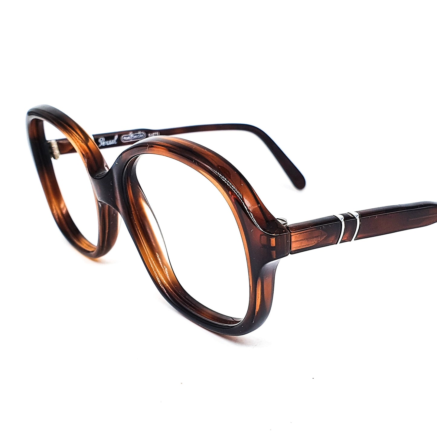 Persol Ratti 58304 classy tortoise square butterfly geek eyeglasses frames, NOS 80s Italy