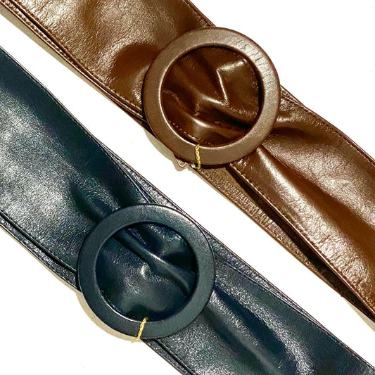 Valentino 70s soft leather ladies in brown or navy colors, new with tags.