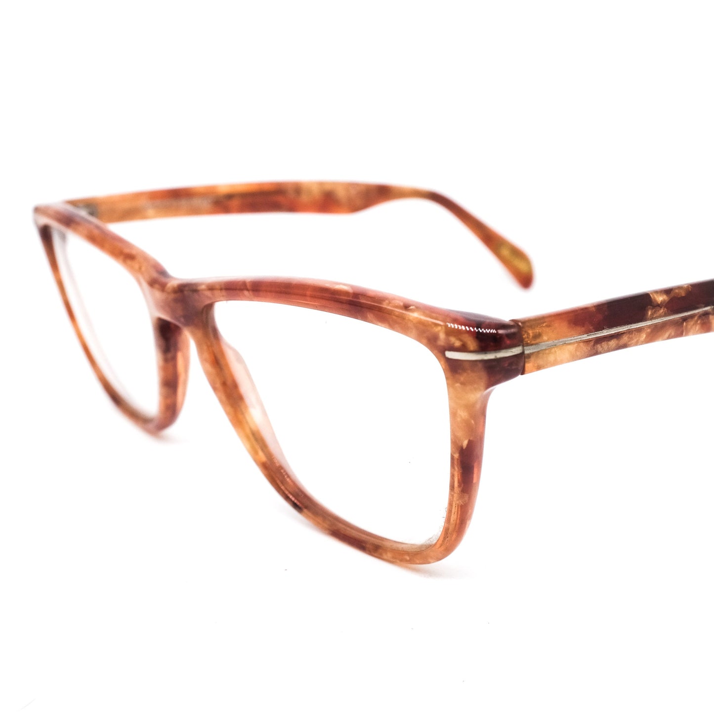 Gianni Versace medusa cello brown tortoise drop cateye eyeglasses frames Made in Italy, NOS 1980s