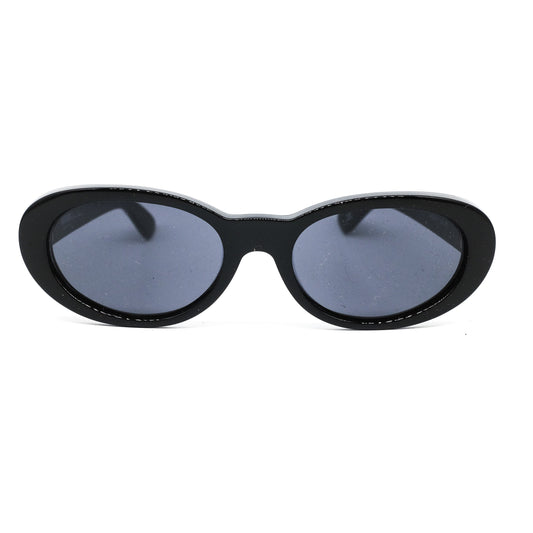 Versus Versace E-17 retro bold black oval sunglasses, 90s NOS Italy