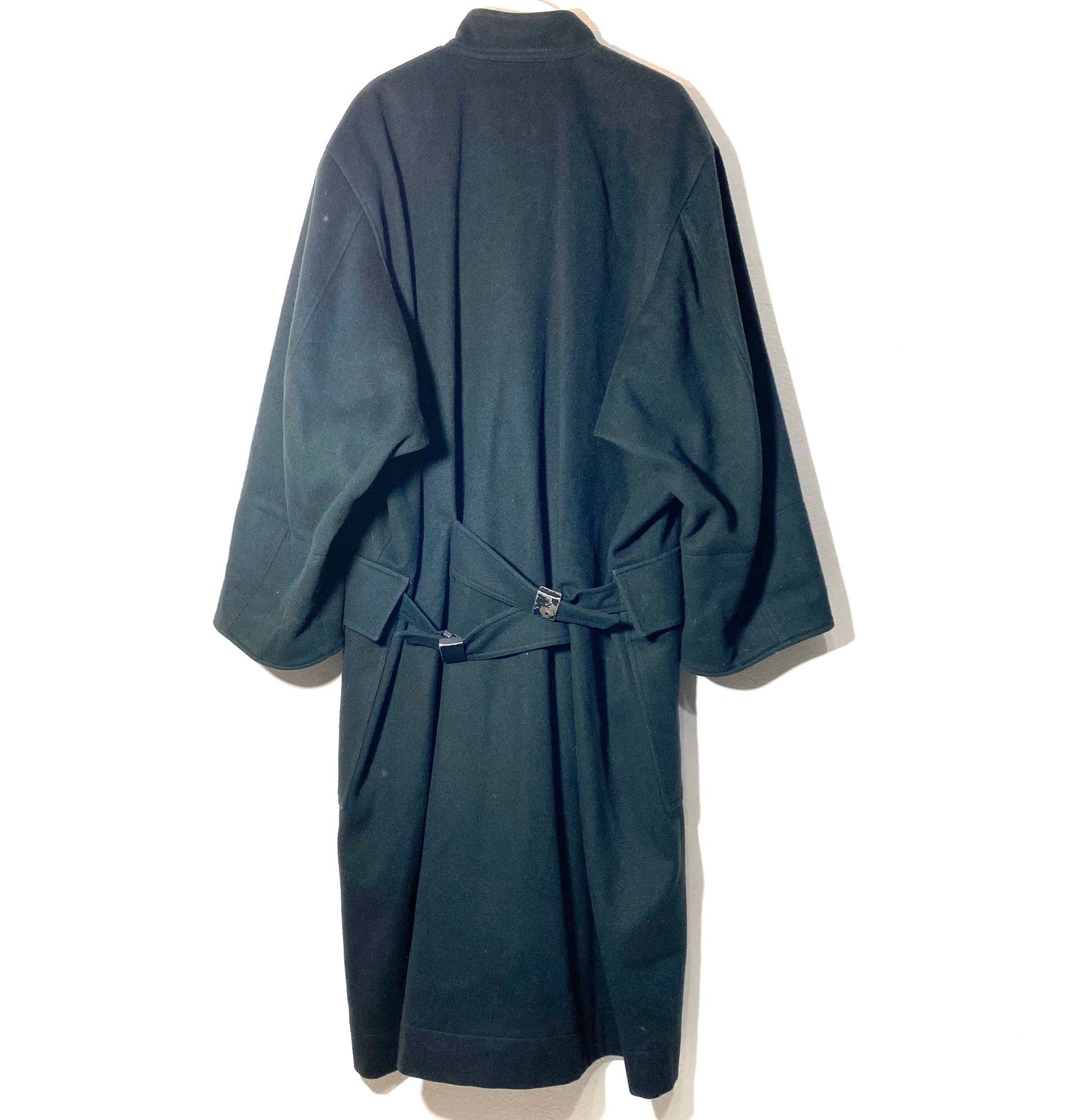 Alaia Paris vintage 80s petrol green wool coat, mint condition