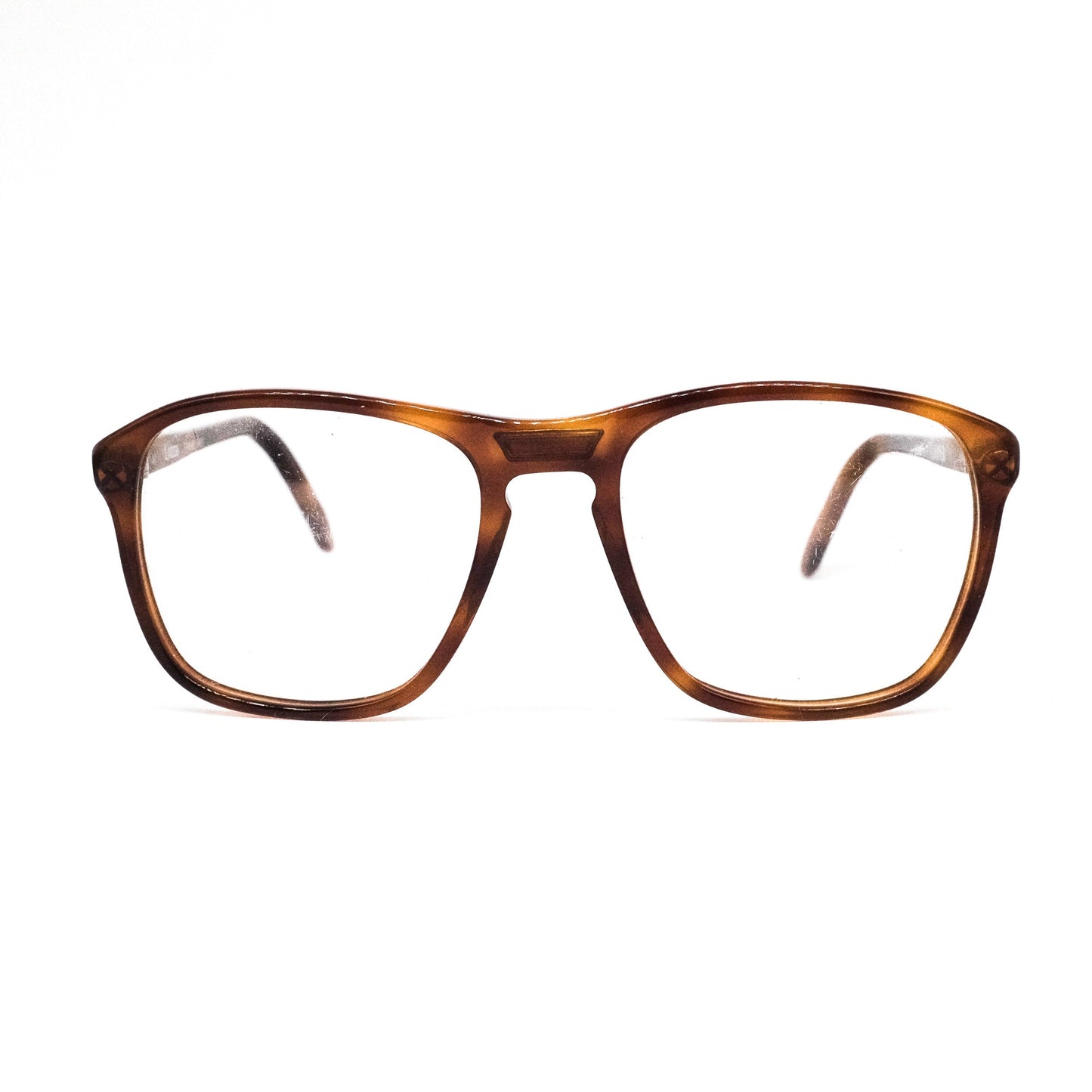 Lozza cooper large cello aviator eyeglasses frames in honey tortoise or black, 1970's  NOS Italy