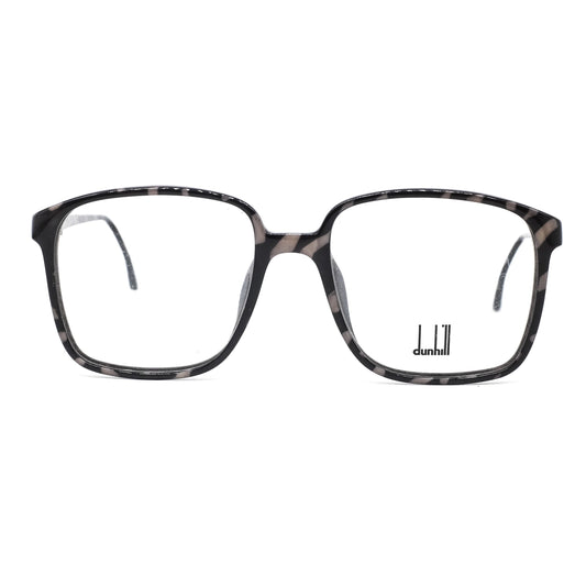 Dunhill 6112 large square black acetate eyeglasses frames made in Germany, 1990s NOS