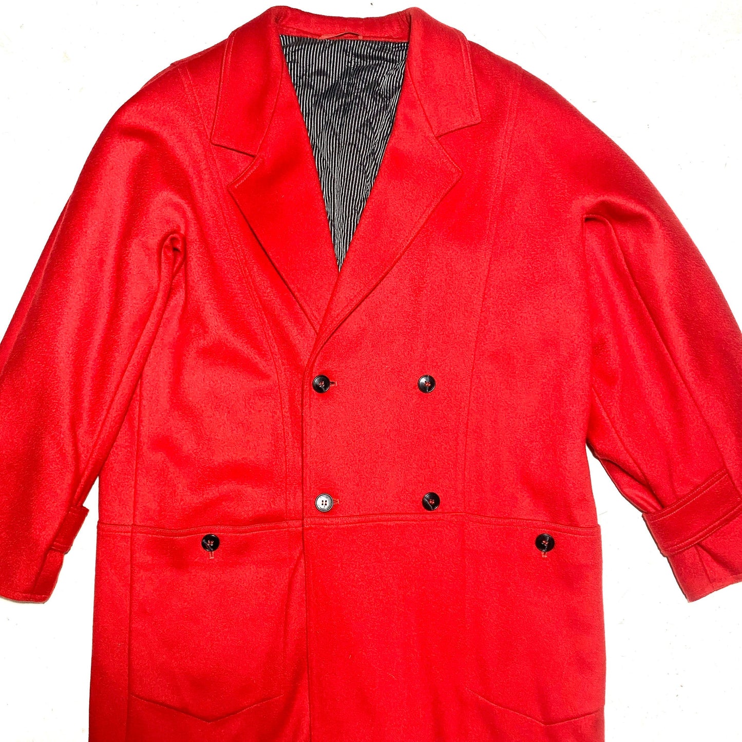 Sportmax 90s Valentino red pure new wool caban restyle coat, mint condition