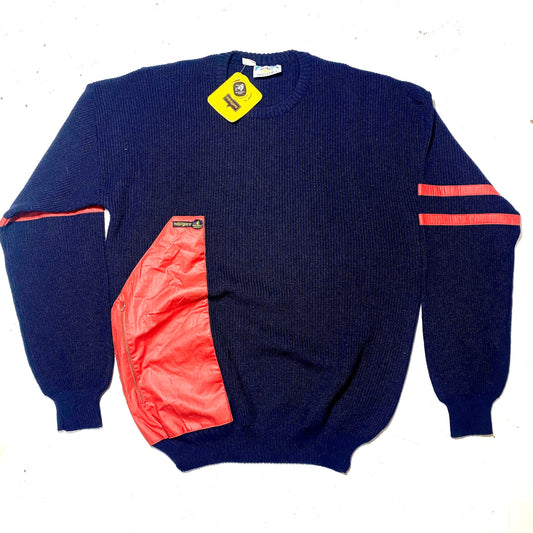 Navigare NWT sailor / mariner style hydro repellent jumper made in Italy, sz XL 50/52