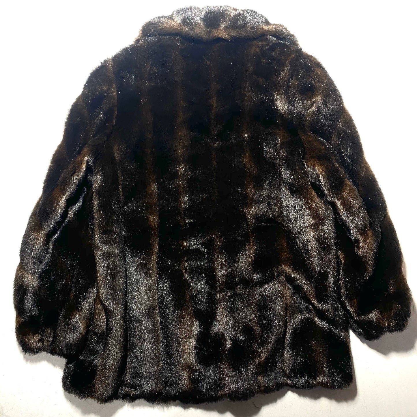 Olympia vintage high quality brown vegan faux fur made in USA, sz XL new with tag