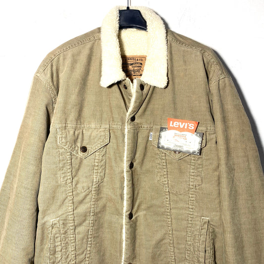 Levi’s 80s NOS corduroy Sherpa trucker jacket size L, new with tags
