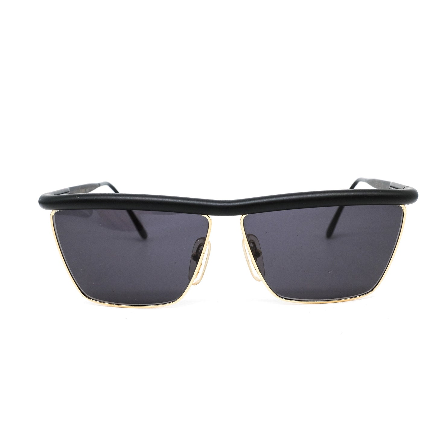 Gianfranco Ferré GFF 32S Square shape black acetate sunglasses. Made in Italy, 1980s nos