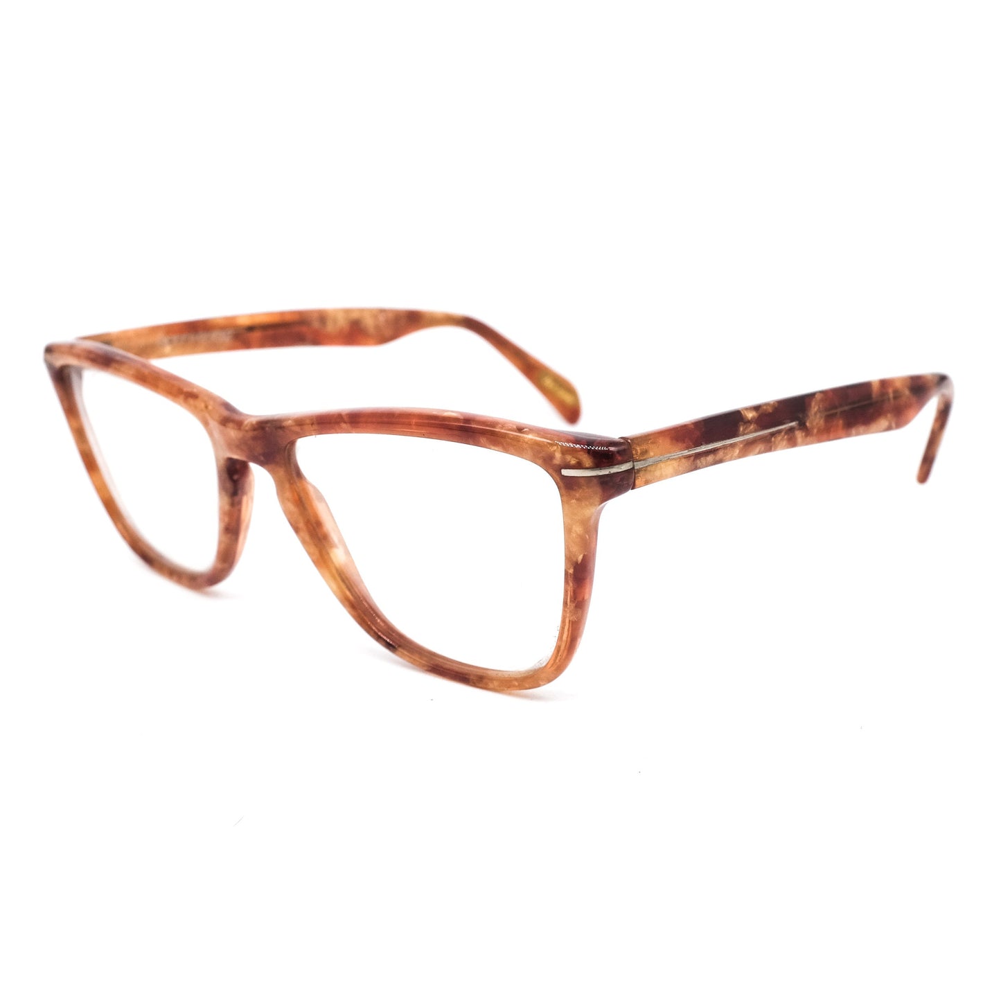 Gianni Versace medusa cello brown tortoise drop cateye eyeglasses frames Made in Italy, NOS 1980s