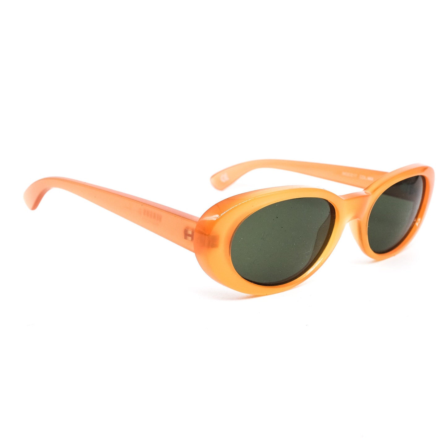 Versus Versace E-17 retro bold light orange oval sunglasses, 90s NOS Italy