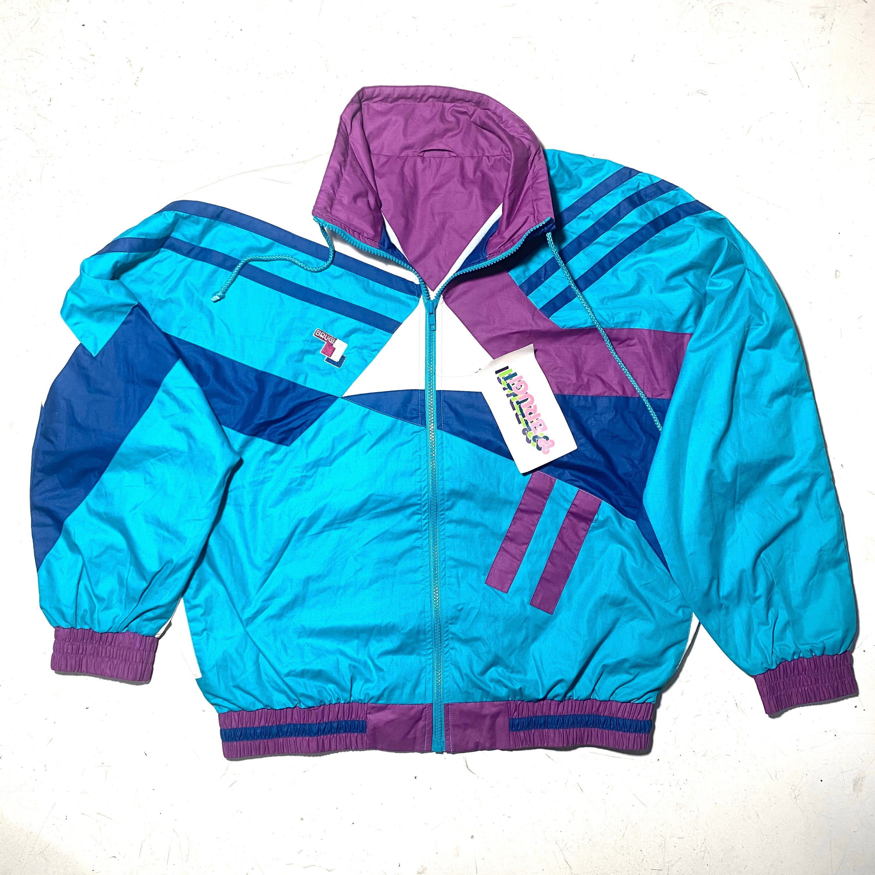 Purple and clearance turquoise windbreaker