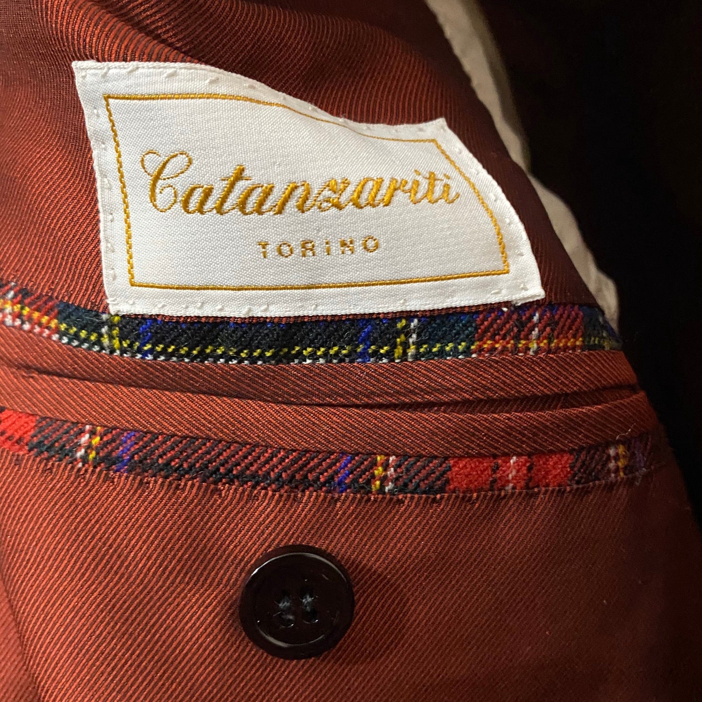 Sartorial Scotland tartan wool dress made in Italy by Catanzariti Torino, sz S / 46