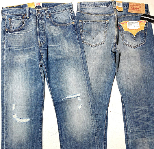 Levi’s 501 new old stock 90s stone wash used look, sizes available 31/34, 32/34