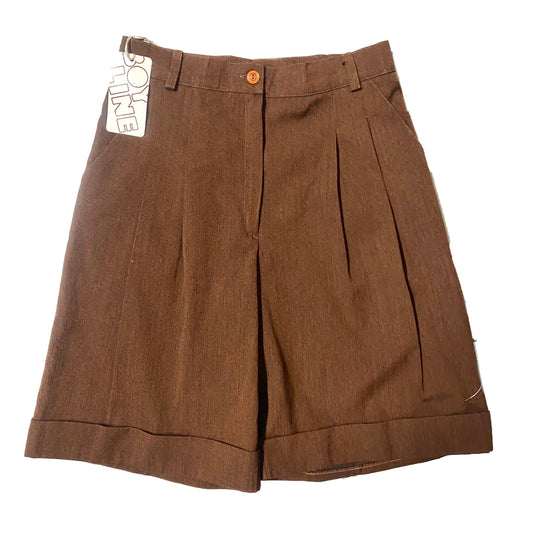Ladies brown woolen shorts by Boy Line, new with tags, sz M